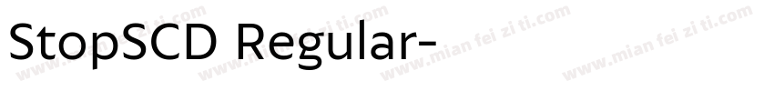 StopSCD Regular字体转换